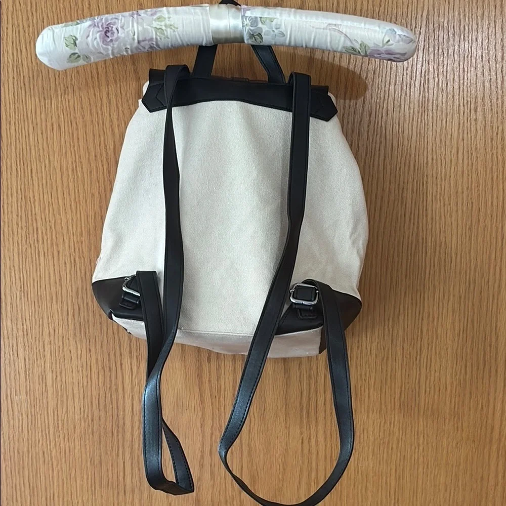 Deux Lux Black and Eggshell White Backpack